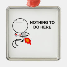 Jet Pack Guy Christmas Ornaments