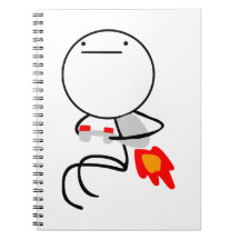 Jet Pack Guy Spiral Note Books