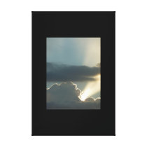 Jet Ray Sunset Stretched Canvas Prints