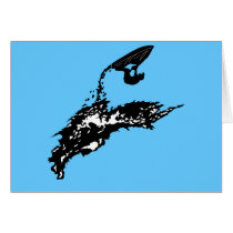 Jet ski big jump greeting cards