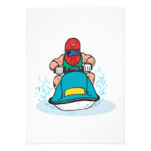 Jet Ski Personalized Invitations