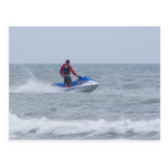 jet skiing at the beach postcards