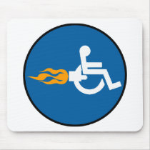 Jet Wheelchair Mouse Pad