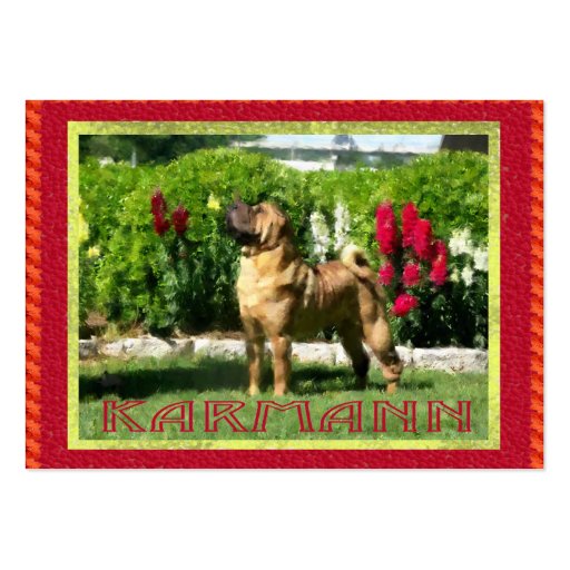 Jetta Shar-pei Profile Cards Business Card Template (front side)