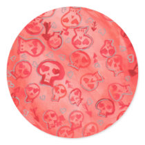 Jette Rockit! - Silver Hearts & Pink SugarSkulls stickers
