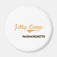 Jetty Lane Massachusetts Classic Refrigerator Magnet