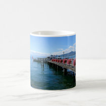 Jetty on Lake Geneva mugs