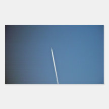 Jety dropping a contrail rectangle stickers