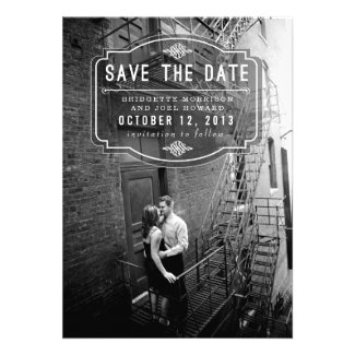 Jeune Amour Vintage Save the Date Personalized Invitations