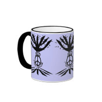 Jew for Peace (Black) Mugs