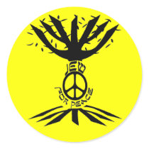 Jew for Peace (Black) Stickers