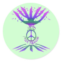 Jew for Peace (Color) Stickers