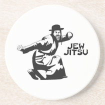 Jew Jitsu Beverage Coaster