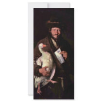 Jew With Goose By Grigorescu Nicolae Custom Rack Card