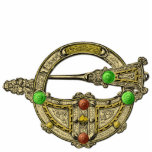 Jewel Bronze Dress Fastening Brooch Jewelery Cut Out