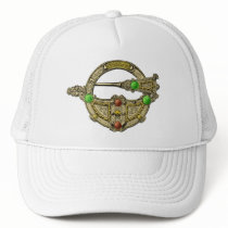 Jewel Brooch Bronze Dress Fastening Hat