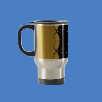 Jewel Chain Gold Wedding Honeymoon Travel Mugs