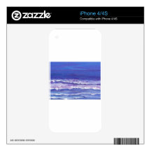 Jewel toned sunset ocean waves seascape gifts skin for the iPhone 4