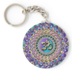 Jeweled Astrosymbology Mandala Keychain