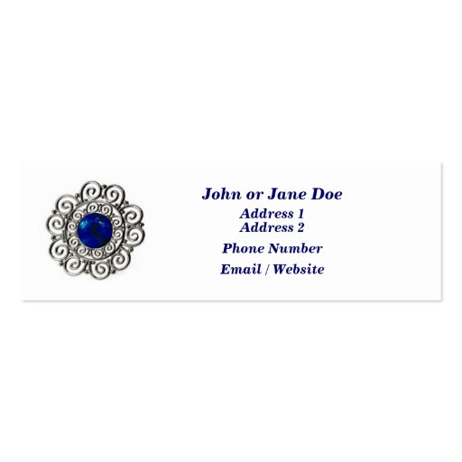 Jeweled Business Card
