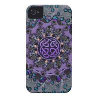 Jeweled Celtic Fractal Mandala iPhone 4 Covers