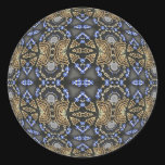 Jeweled Celtic Gold Round Sticker