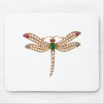 Jeweled Dragonfly Art Mousepad