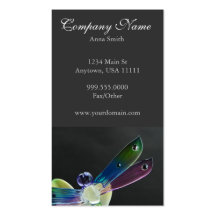Jeweled Dragonfly Business Card