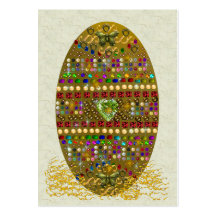 Jeweled Easter Egg Business Card Templates