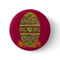 Jeweled Easter Egg Pinback Button