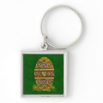 Jeweled Easter Egg Keychain