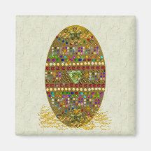 Jeweled Easter Egg Refrigerator Magnet