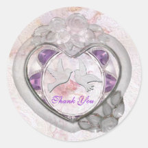 Jeweled gracias pegatina