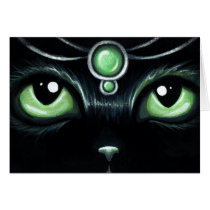 Jeweled Kitty Green Jade cards