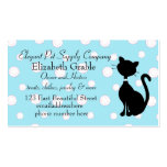 Jeweled Kitty in Blue Business Card