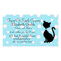 Jeweled Kitty in Blue business cards