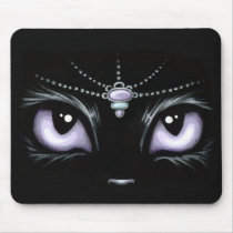Jeweled Kitty Lilac Ice & Blue Topaz mousepads