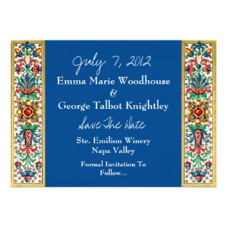 Jeweled Medieval Manuscript Invitation Card