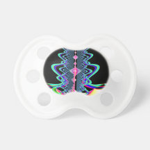Jeweled Plume Fractal Baby Pacifier