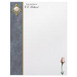 Jeweled Rose Letterhead stationery