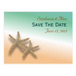 Jeweled Starfish Save The Date Postcard