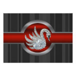 Jeweled Swan Party Invitation