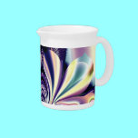 Jeweled Tone Lotus Flower Fractal pitchers