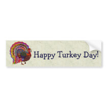 Jeweled Turkey Bumper Stickers