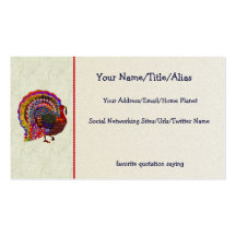Jeweled Turkey Business Cards