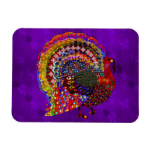 Jeweled Turkey Flexible Magnet