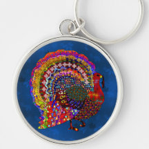 Jeweled Turkey Key Chains