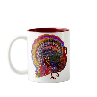 Jeweled Turkey mug