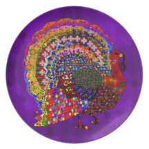 Jeweled Turkey Plates
