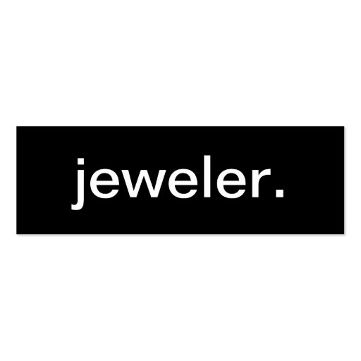 Jeweler Business Card